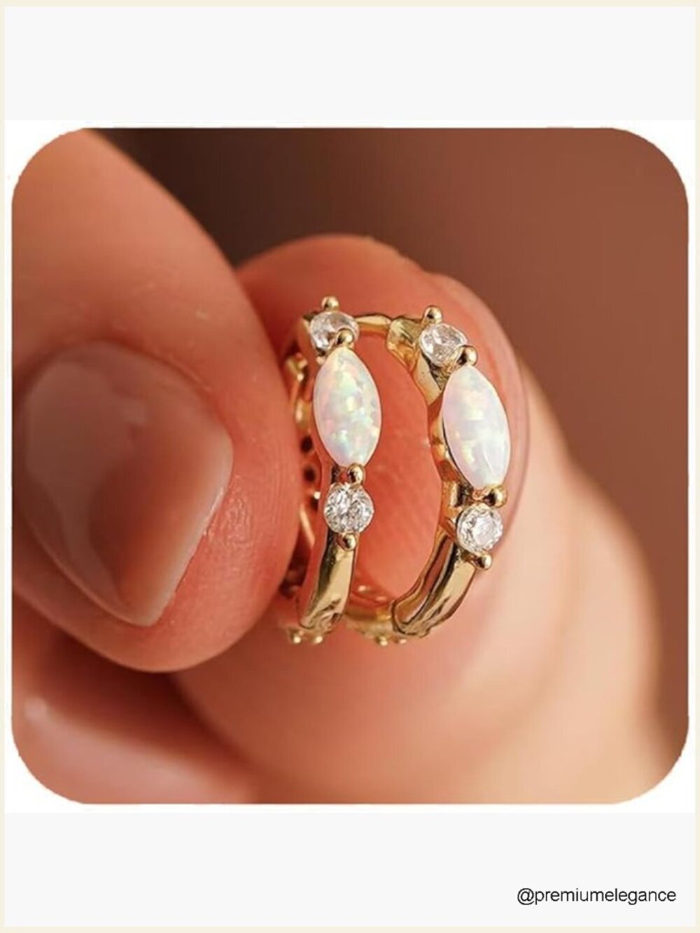 Minimalist Small Hoop Earrings Zircon Huggie Gold Earrings
